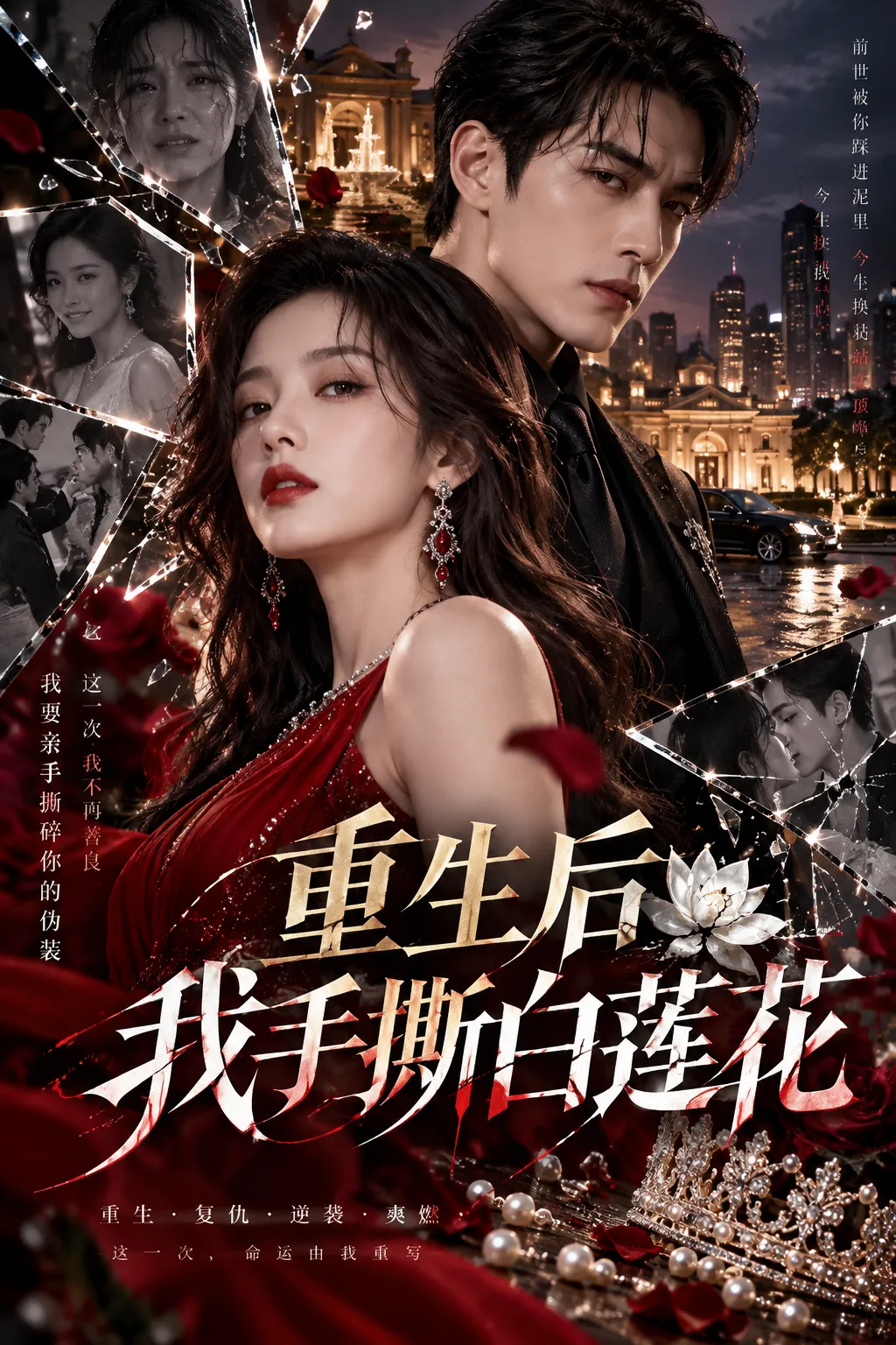 黄果短剧 重生后我手撕白莲花 AI漫剧封面