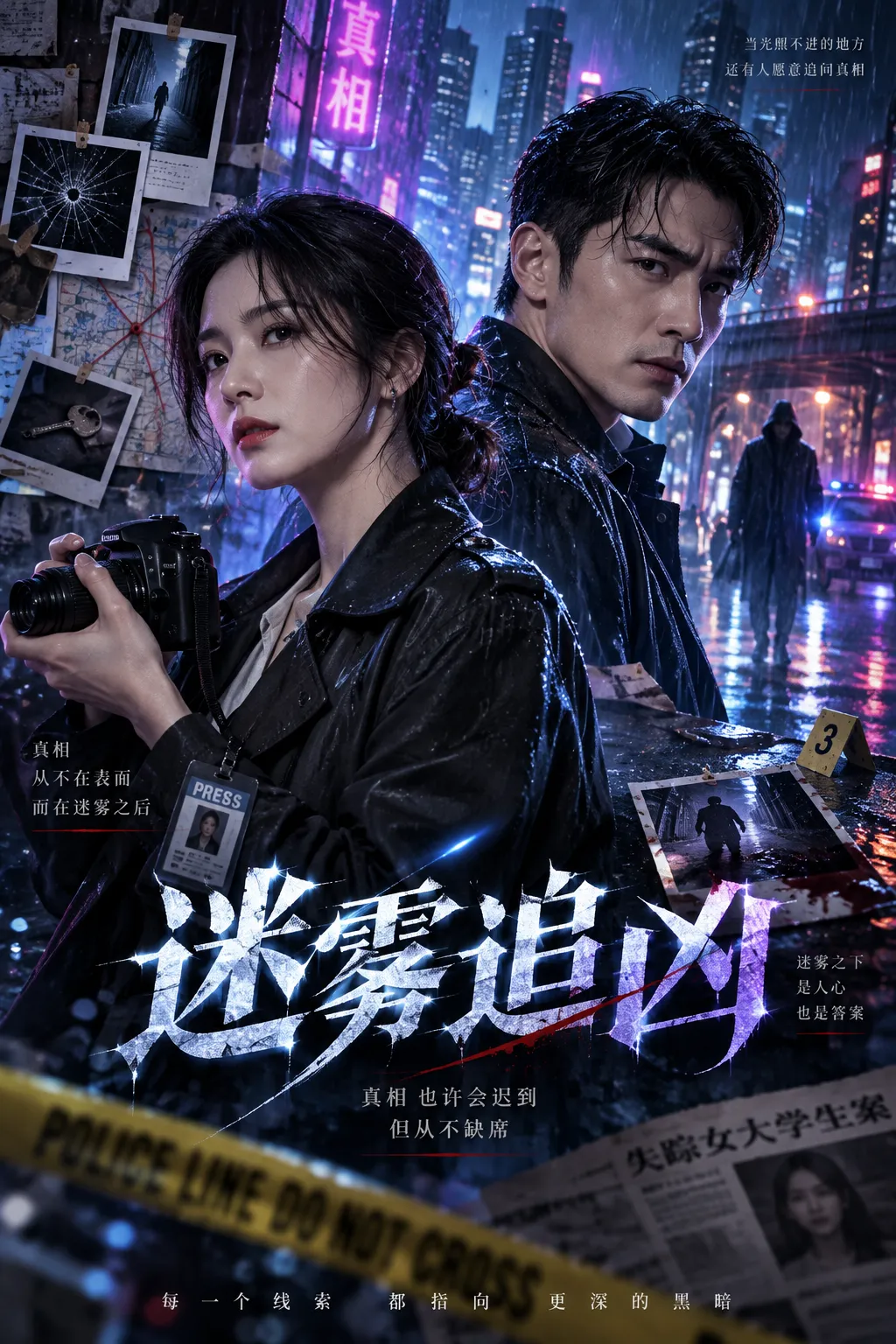 黄果短剧 迷雾追凶 AI漫剧封面