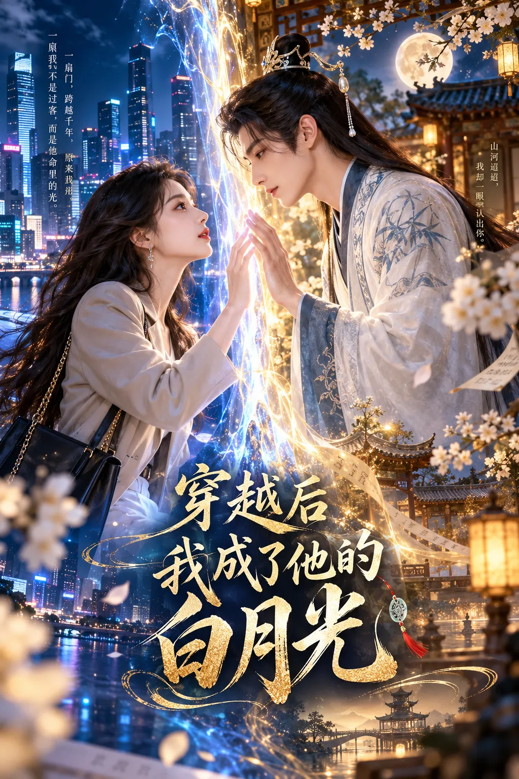 黄果短剧 穿越后我成了他的白月光 AI漫剧封面